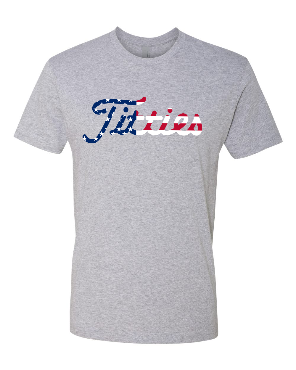 American Flag Titties Font Tee